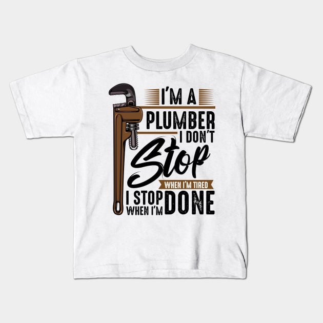 Plumber Kids T-Shirt by Lumio Gifts